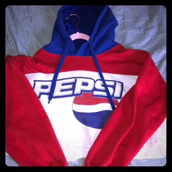 pepsi crop sweatshirt